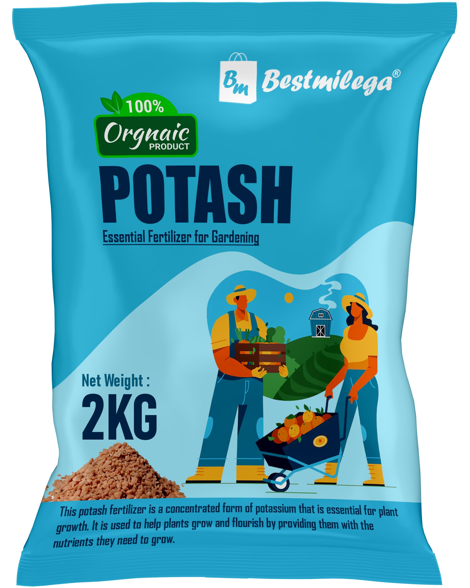 BEST MILEGA Potash Organic Fertilizer For Plants | Essential Fertilizer for Gardening | Plant Fertilizer 2kg (B0CBQ6BNTF) Amazon Price History, Amazon Price Tracker