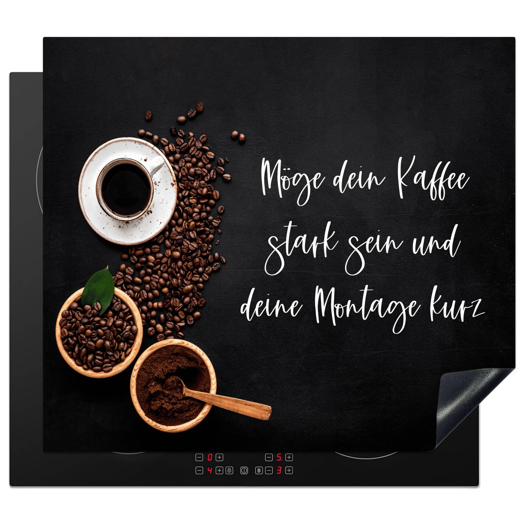 KitchenYeah© Induction Hob Protector Mat 20.5"x23.6" / 60x52 cm Cooker Top Protectors Cover Ceramic Covers Electric Hobs Vinyl Proverbs - Words - Quotes