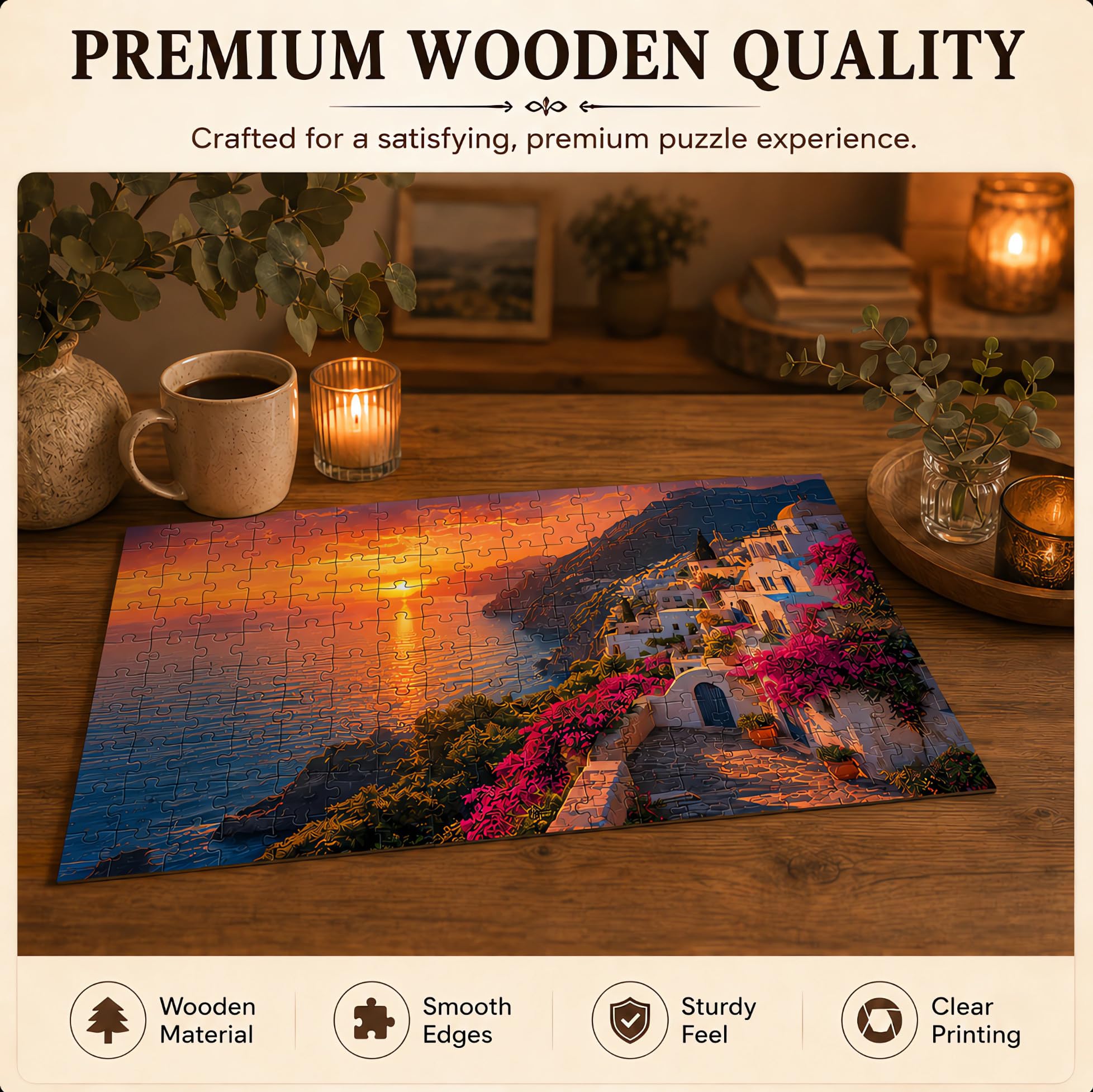 Puzzle Dla Dorosłych 1500 Sztuk, Puzzle,Zwierzęta domowe Drewniane Puzzle Dekoracje Rodziny, Prezenty Świąteczne (1500 Sztuk, G2)