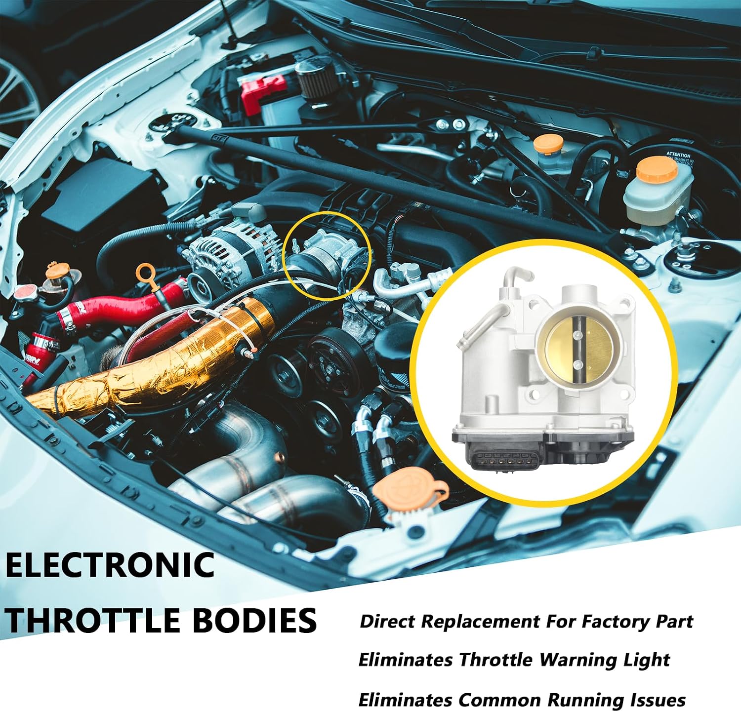 22030-21030 Electronic Throttle Body Assembly Replacement for Yaris 2007 2008 2009 2010 2011 2012 1.5L