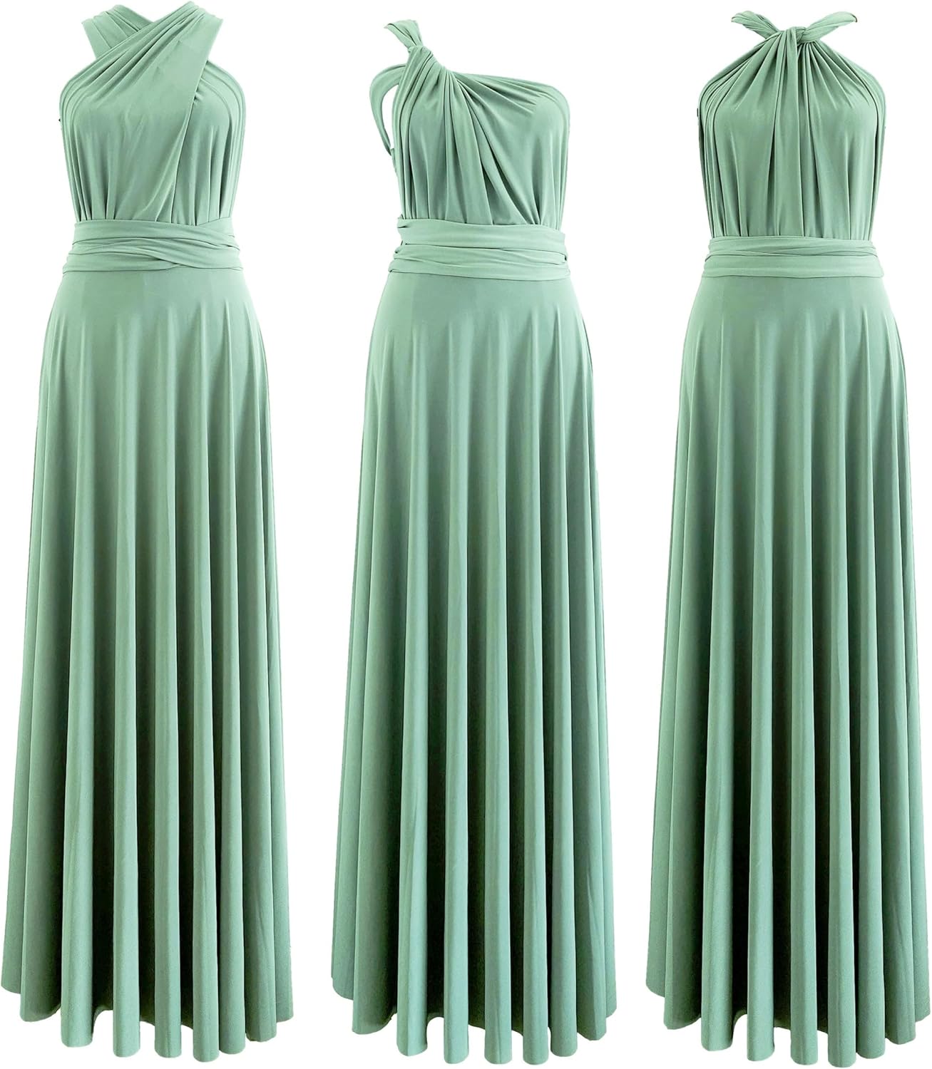 Infinity Dress with Bandeau, Made in USA, Multiway Bridesmaid Dress Convertible Dress, Long, Plus Size & Regular Size Maxi - Image 4