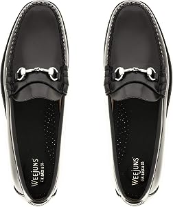 G.H. Bass & Co. Men's Easy WEEJUN Lincoln Moc Black Leather Loafer