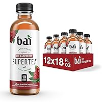 Vista 16 de Bai Té helado, melocotón Narino, superté con infusión de antioxidantes, elaborado con té real (té negro, té blanco), botellas de 18 onzas líquidas