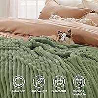 Vista 172 de Bedsure GentleSoft Twin Blanket for Couch - Cozy Soft Blankets for Women, Cute Small Fleece Throws for Girls, Light Grey, 60x80 Inches