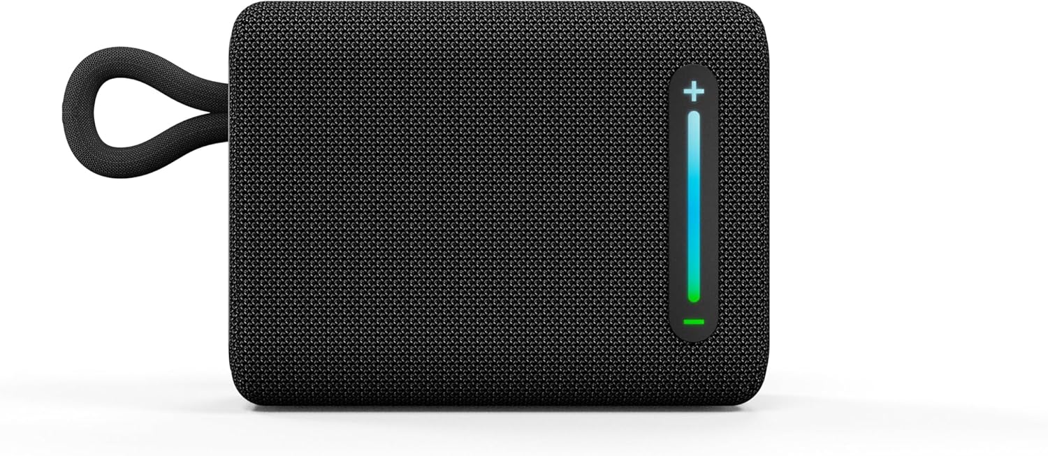 Top view of ROYQUEEN G30 speaker showing power and control buttons