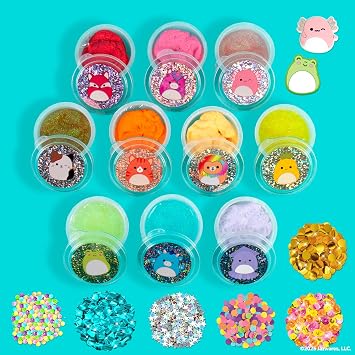 Horizon Group USA SLIMYGLOOP Mix'Ems, Scented Slimes with Mixins, Sensory Toys for Kids, Squishmallows