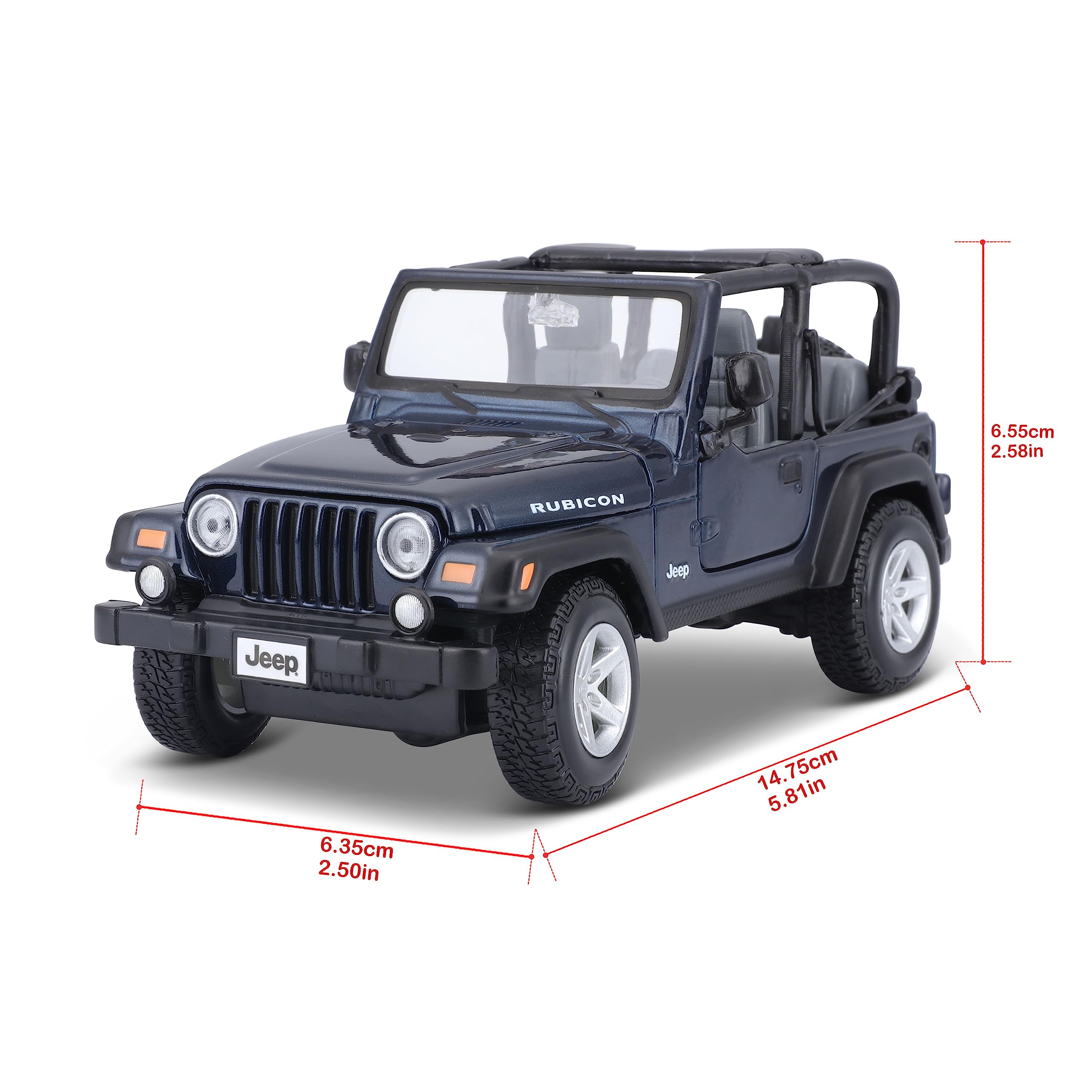 Miniatura Jeep Wrangler Rubicon 1:24 Maisto : Amazon.com.br