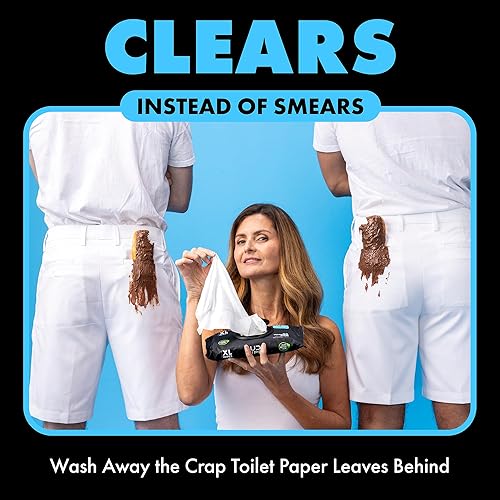 Miniatura 2 de DUDE Toallitas  Toallitas desechables  Paquete de 8, 384 unidades  Sin fragancia Extra Grande  Vitamina E y Aloe  Seguro para séptico y