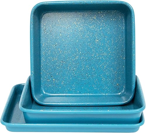 Vista 14 de casaWare Juego de utensilios para hornear de horno tostador de peso comercial de 3 piezas Ultimate Series (granito plateado) Plateado