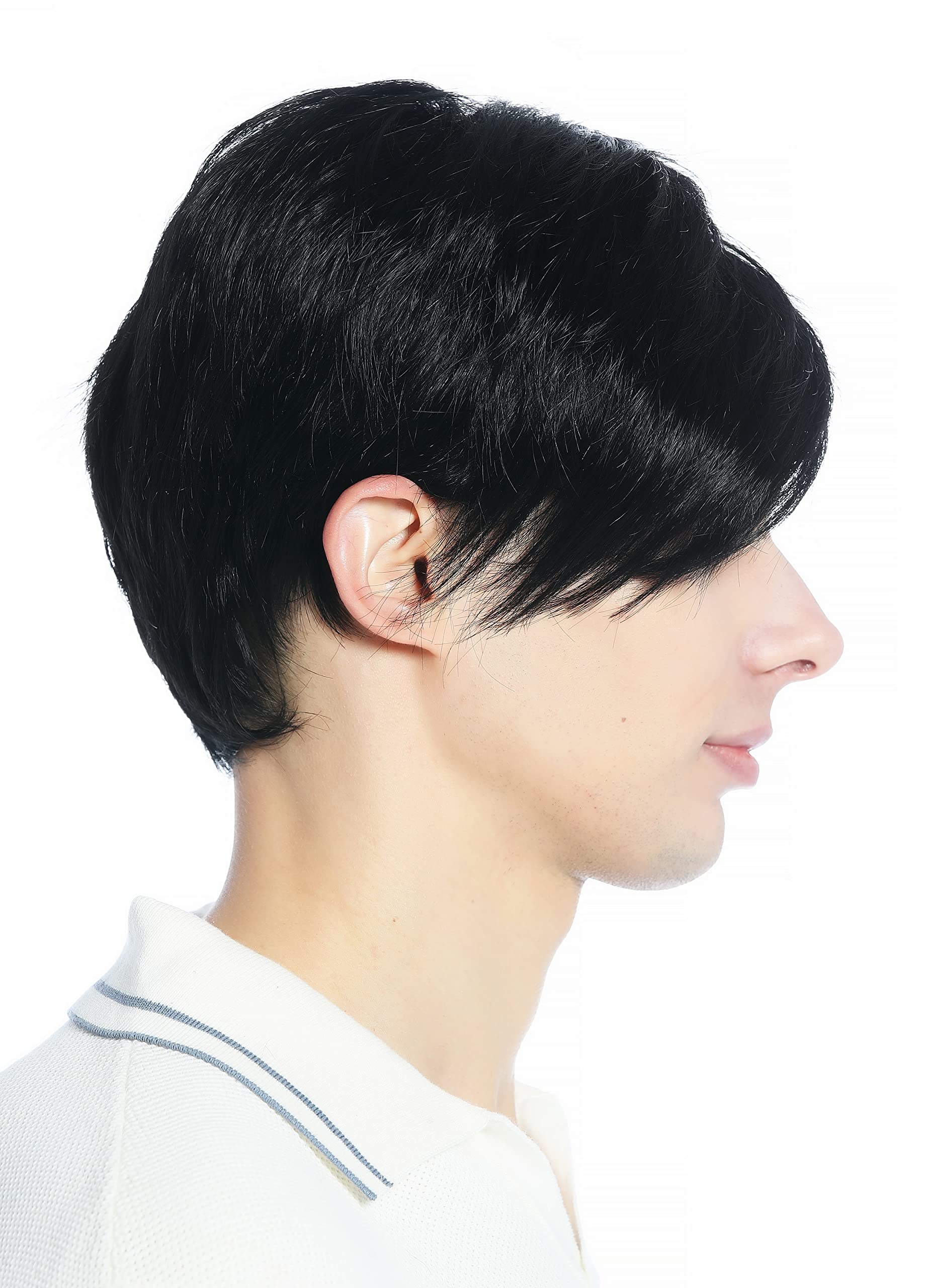 WIG ME UP - M230-1 Wig Man's Men short straight parting parted black, deep black (1) - Image 4