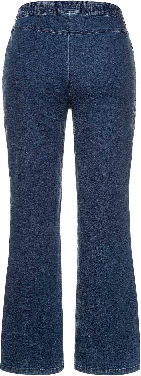 Ulla Popken Ladies Large Sizes Marlene Jeans Wide 725331 64 Dark Denim Blue