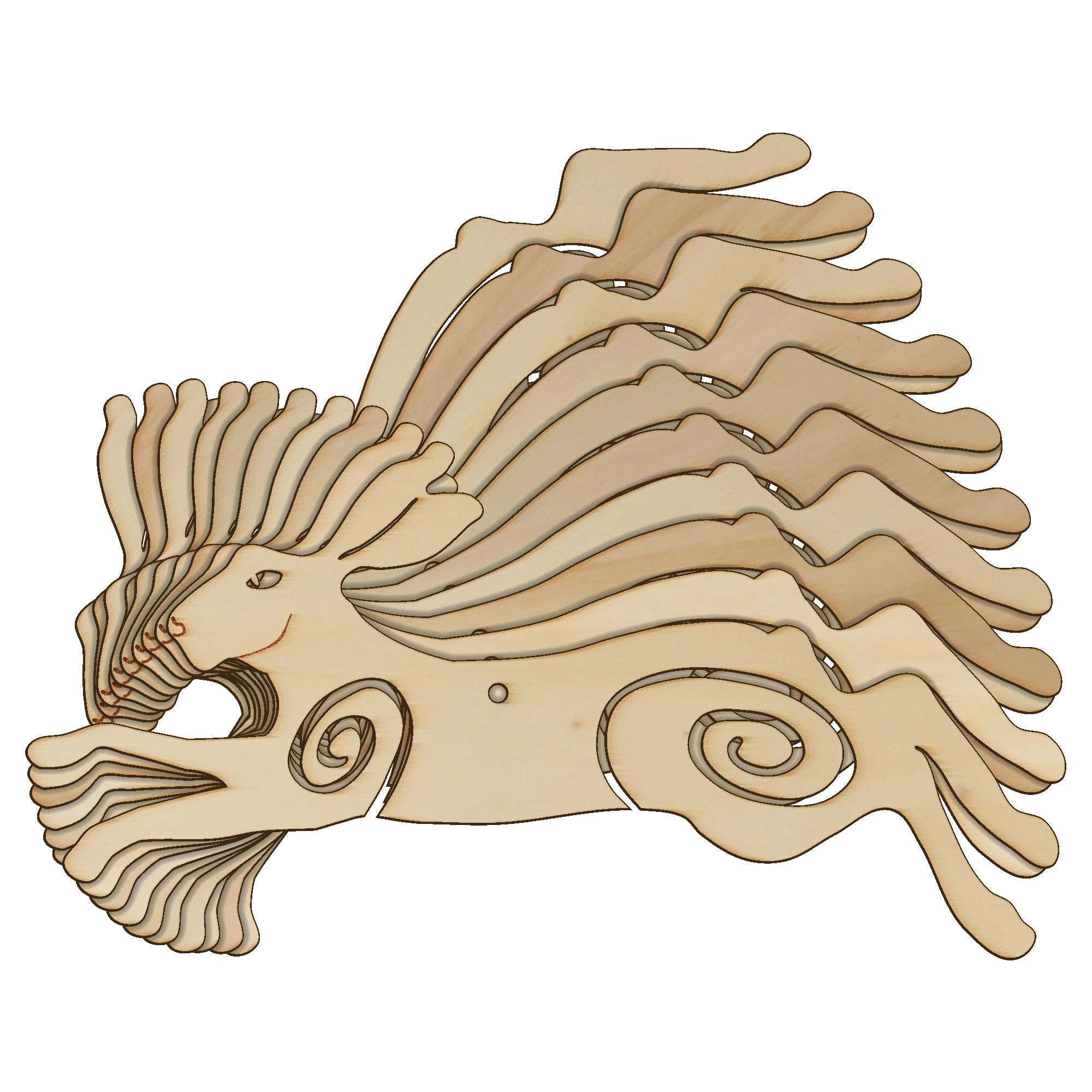 10x Wooden Celtic Hare Running Craft Shape 3mm Ply Wildlife Animals(5 x 10cm,Hole Top Centre)