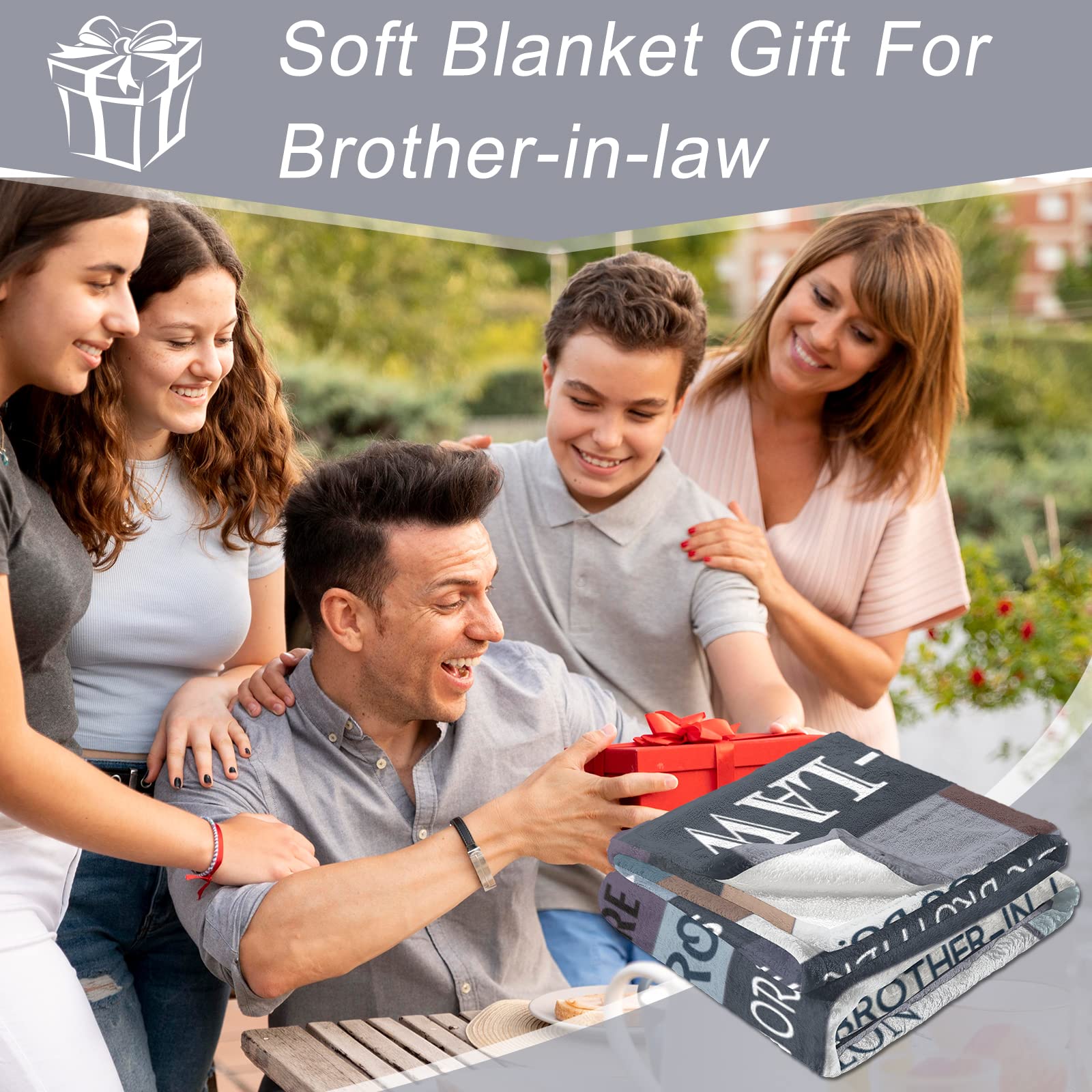 Persönliche Decke Als Geschenk Für Den Schwiegerbruder – 152x127 Cm, Kuschelweich Mit Lieben Sprüchen