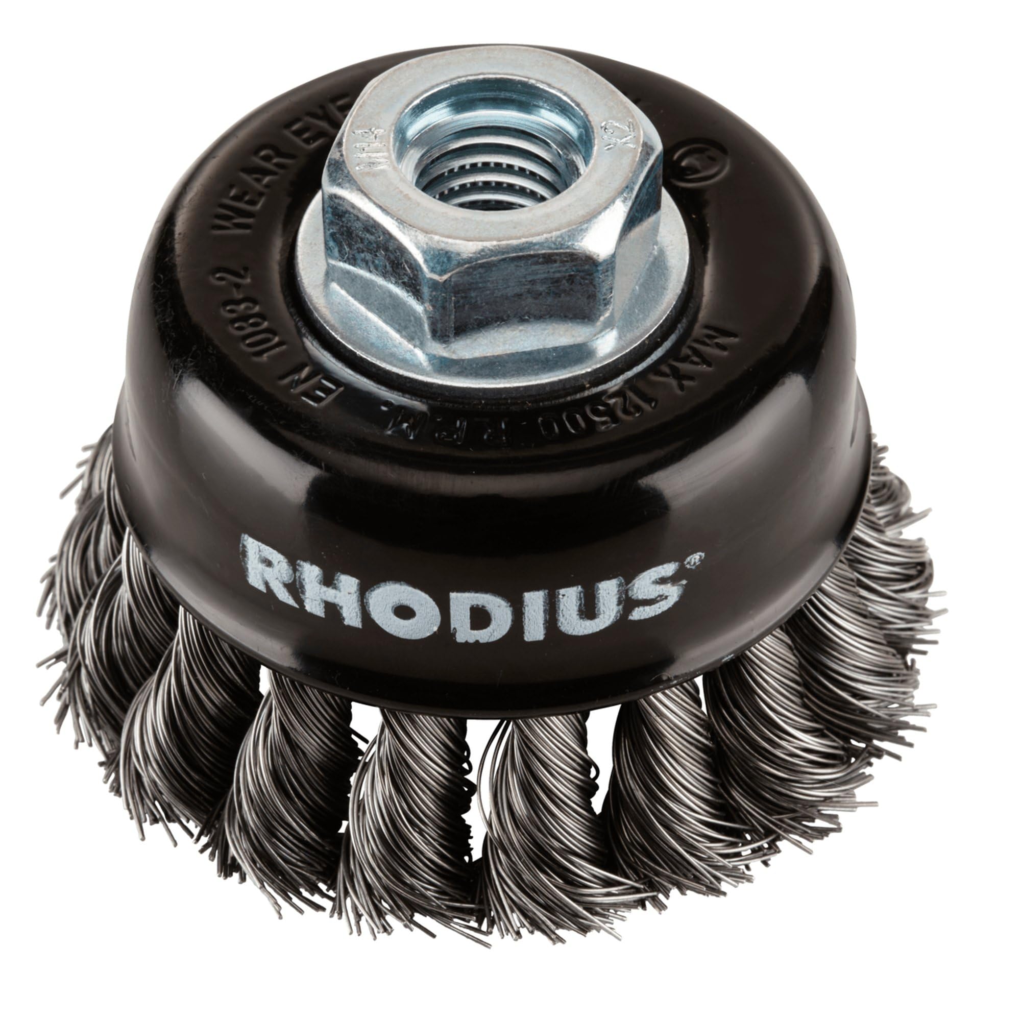 Rhodius STBZ Spazzola a tazza 65x20xM14 intrecciata 0,35/0,5 10 pezzi, spessore del filo: 0,35 mm