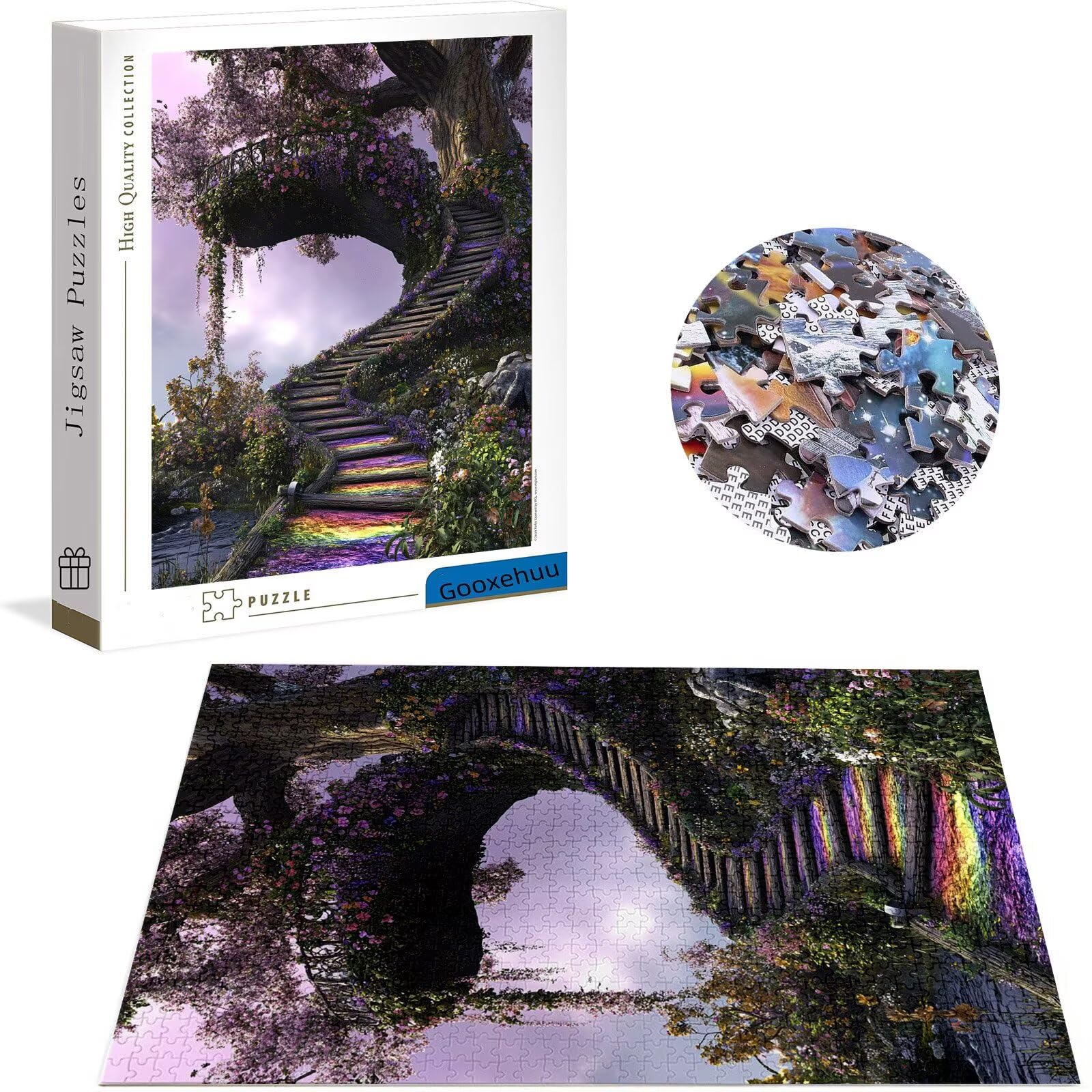 Puzzle 3000 elementów dla dorosłych 3000 elementów, drzewo życia, gry edukacyjne, drewniane puzzle, krajobraz, prezenty dla nastoletnich chłopców w wieku 14-16 lat, 122 x 81 cm, g-948