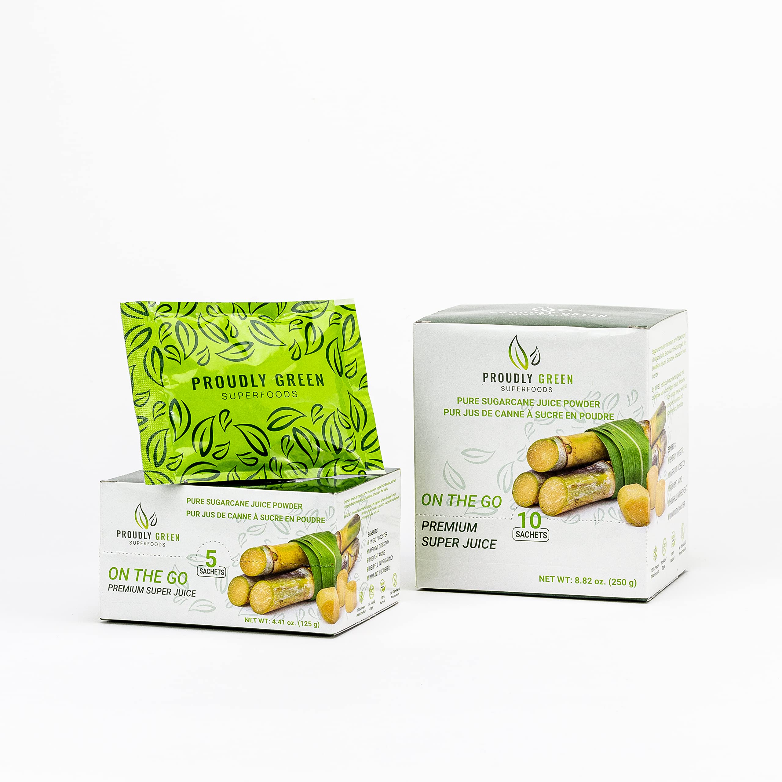 PROUDLY GREEN Freeze Dried Sugar cane Juice Powder, Made from 100