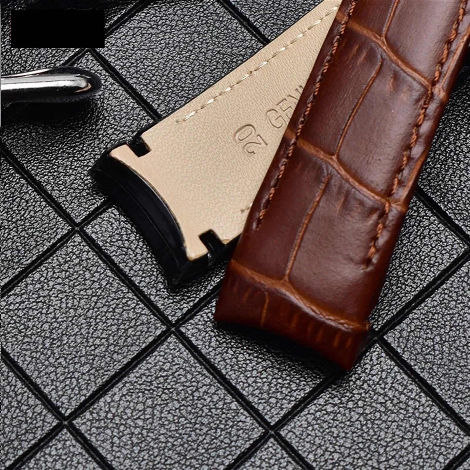 Bracelet en Cuir Bracelet de Montre de Montre Courbe 20 mm Ajustement pour BL9002-37 05A BT0001-12E 01A Band 21 mm Watchband 22 mm