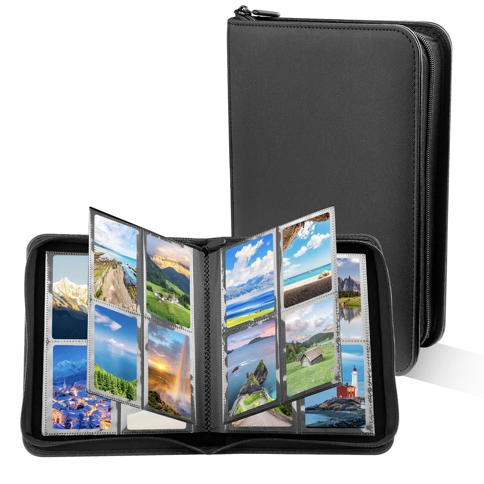 Euqvunn Classeur 432 Pochettes – Album Cartes à Collectionner – Noir, Insertion Latérale
