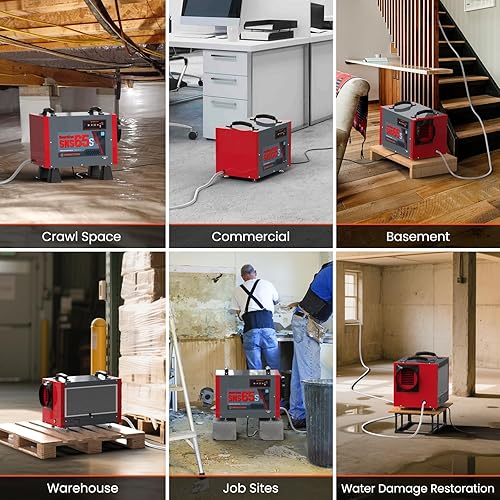 Miniatura 9 de Abestorm Deshumidificador de espacio de arrastre con bomba y manguera, deshumidificador comercial Energy Star de 120 PPD de hasta 1,300 pies