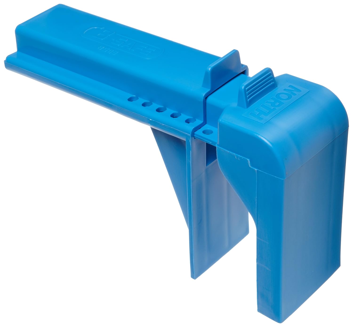North Safety BSafe Ball Valve Lockout, Blue, 2" 8" Valve Diameter