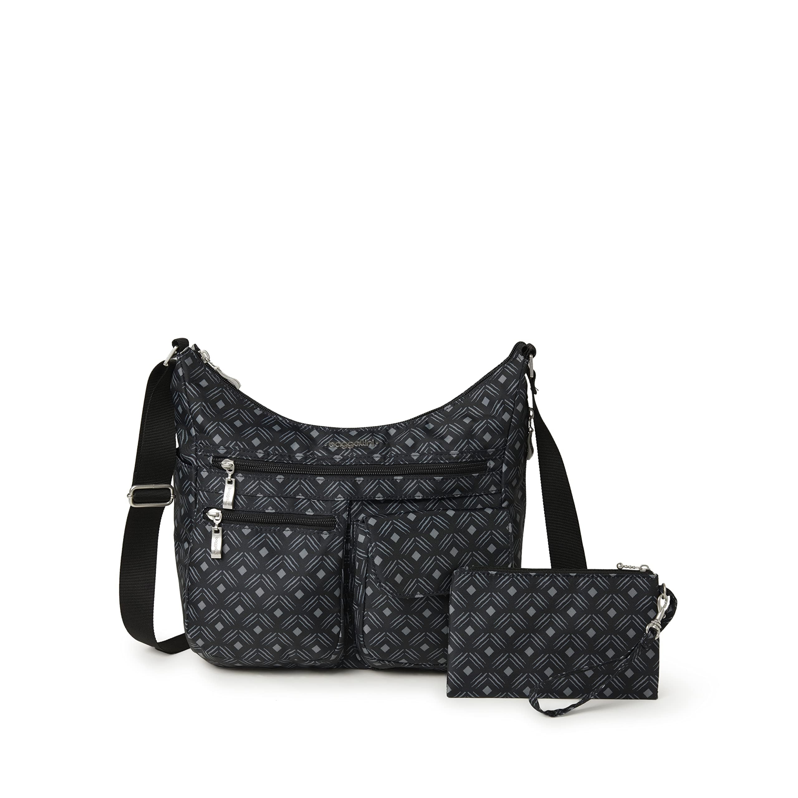 Baggallini Everywhere Bagg, charcoal/fuchsia