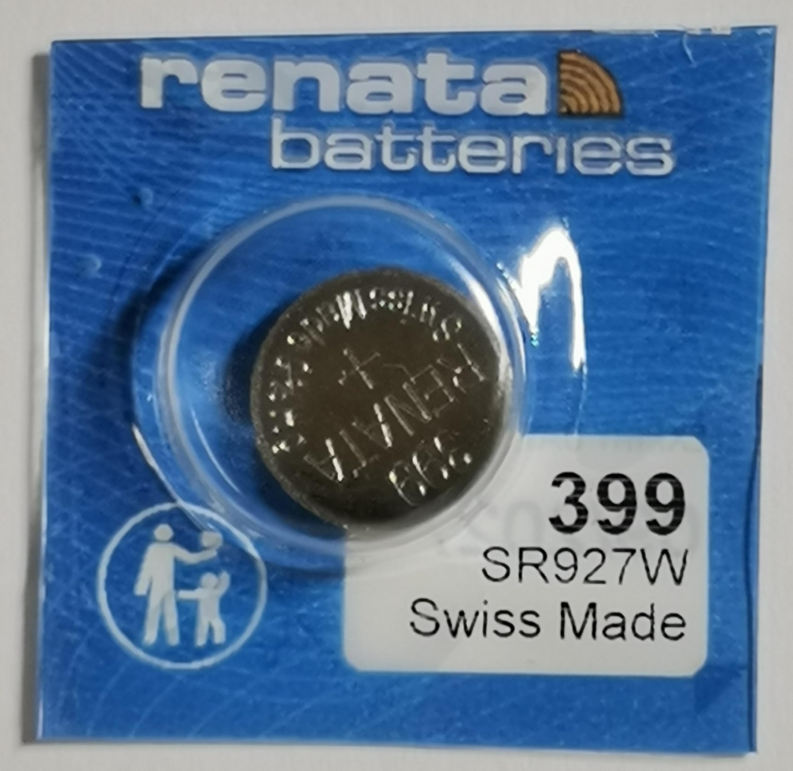 Renata - Silver oxide button cell 399 RENATA 1.55V 55mAh - Blister x 1