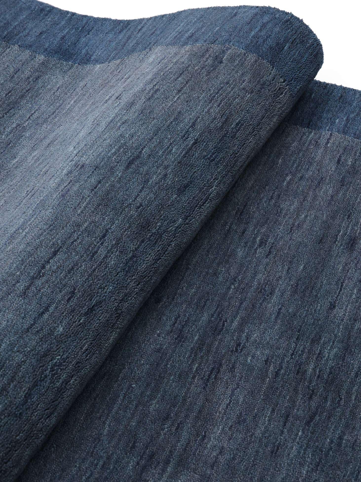 RugVista Handloom Frame Alfombra, 200 x 300 cm, Oscuro Azul | Rectangular, Pelo medio, Limpieza en seco