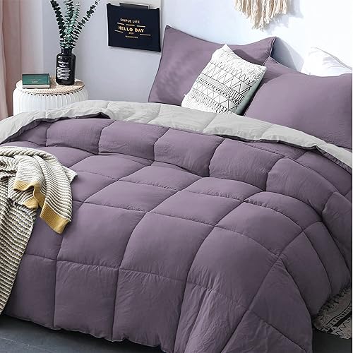 Edredón alternativo de plumón tamaño individual, relleno de edredón de microfibra acolchado con esquinas integradas para niños y niñas, edredón
