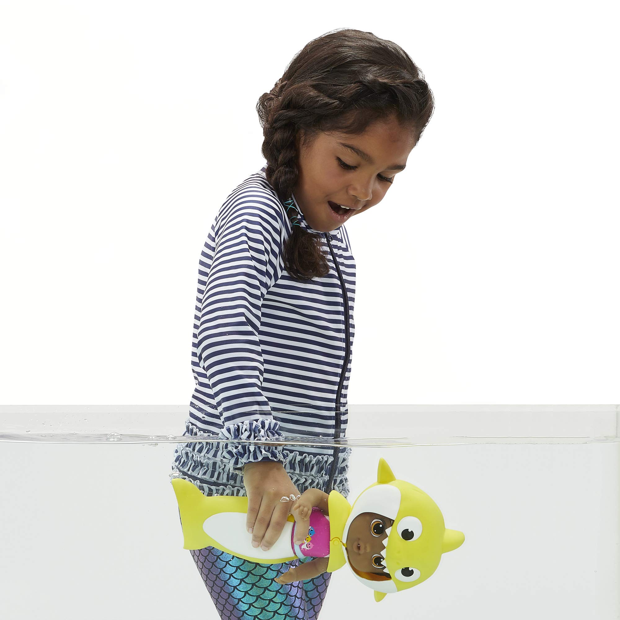 Baby Alive Baby Shark Black Hair Doll With Tail Hood Desertcart