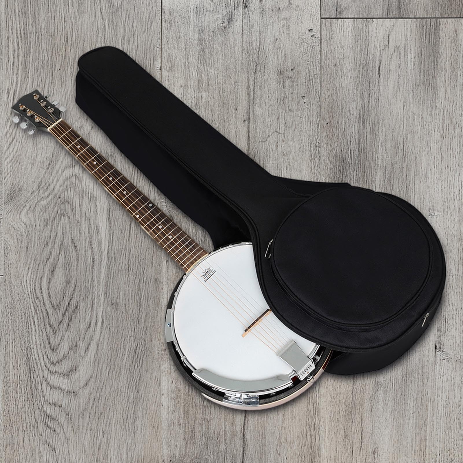 Sac de transport pour banjo à 5 cordes | Étui rembourré en coton pour instruments de musique | Étui de protection pour banjo avec sangle réglable, housse de protection pour banjo et rangement