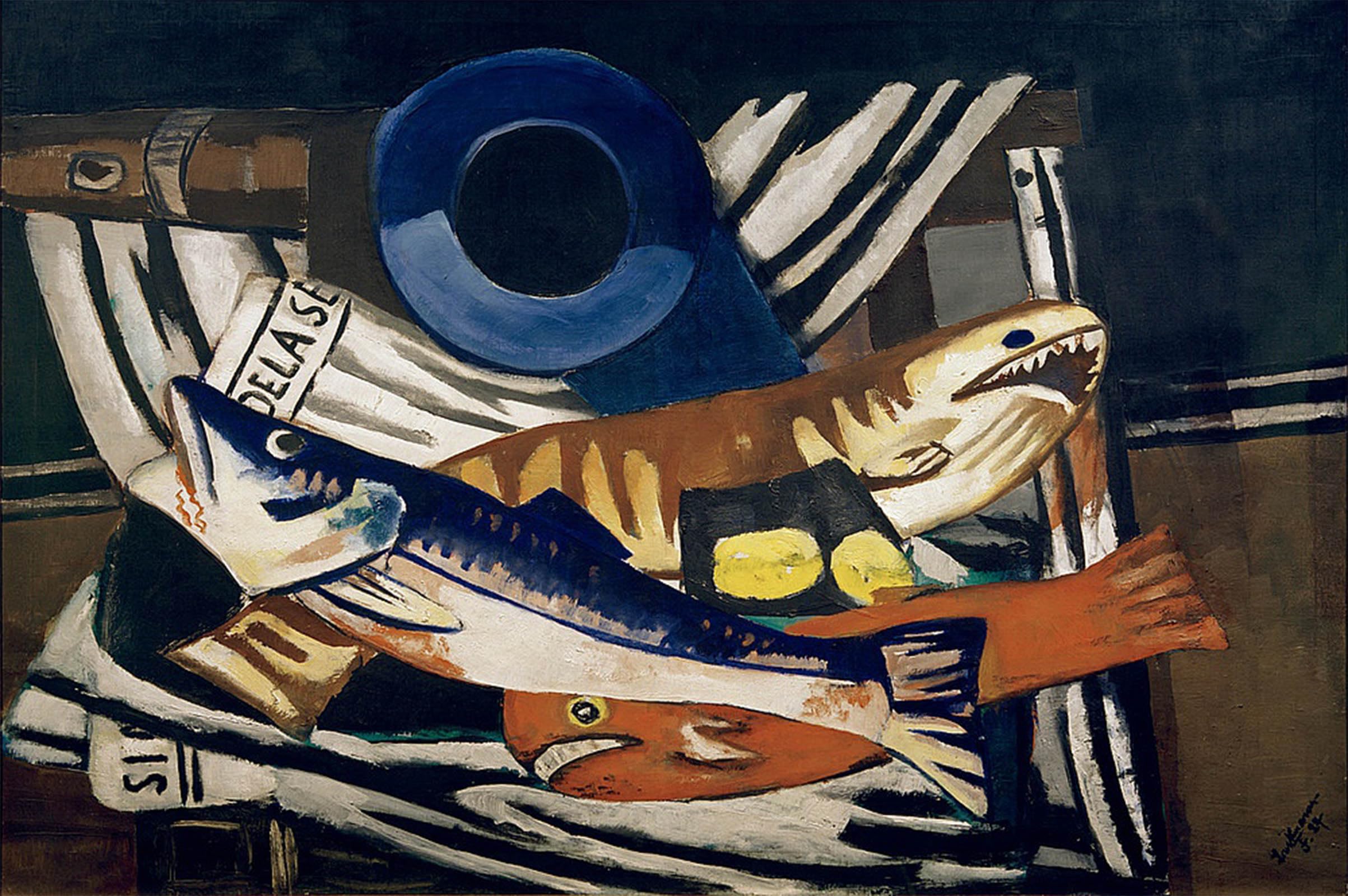 Image sur Toile haute définition Nature morte grands poissons 60x90cm