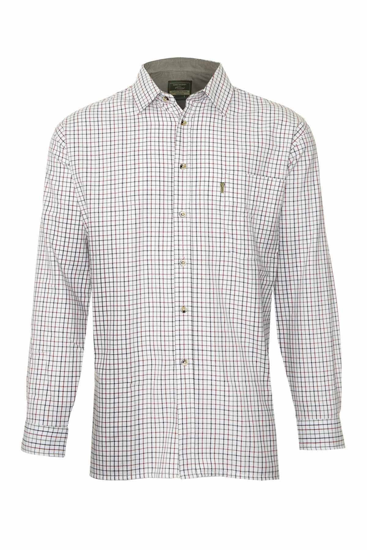 Champion Men's Blue Ayr Country Style Long Sleeve Shirt-3Xl-Max 59",150Cm