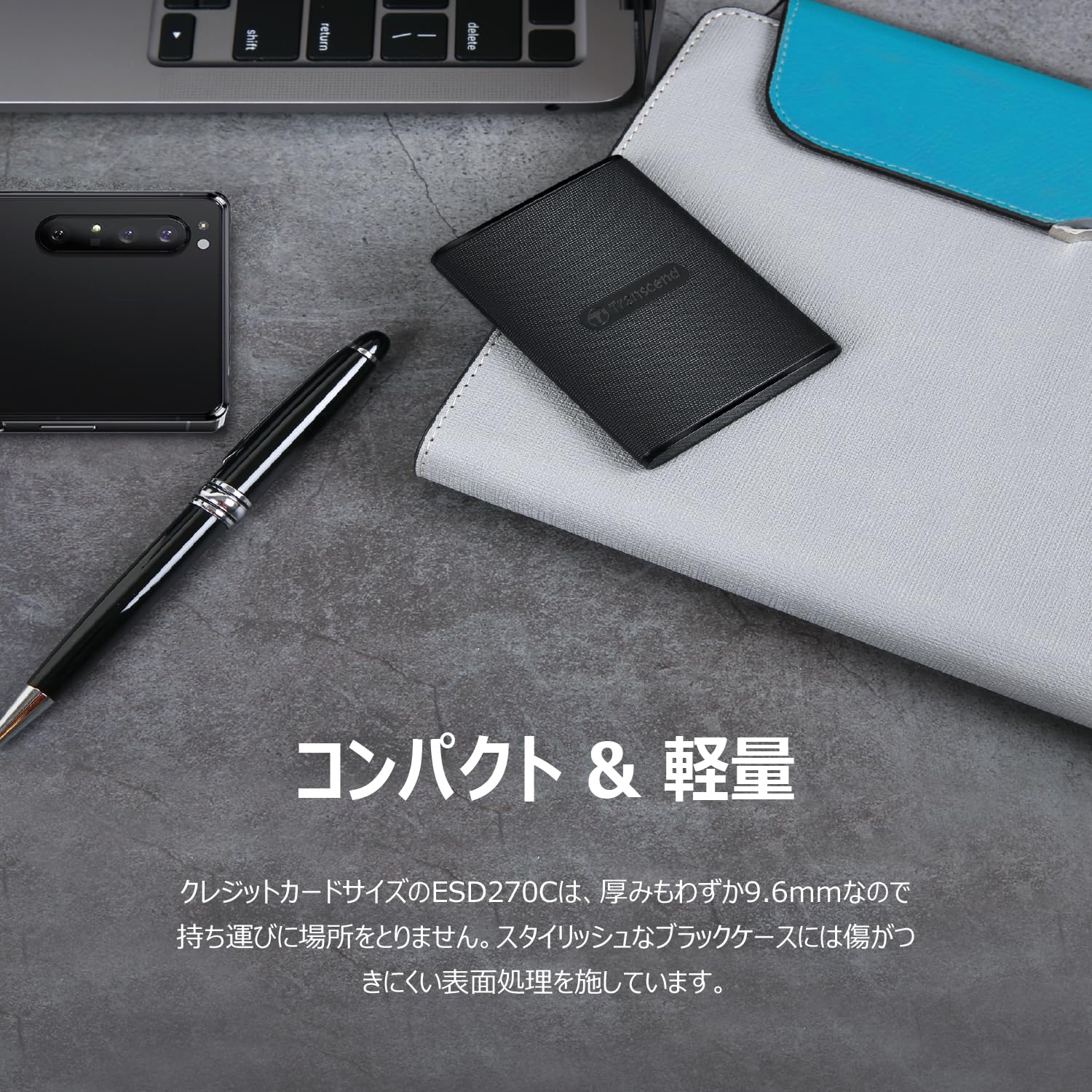 【ポータブルSSD】 HyperDisk 1TB 10Gbps Type-C 世界最小＆最速クラス】1TBがカードサイズに！最新SSD