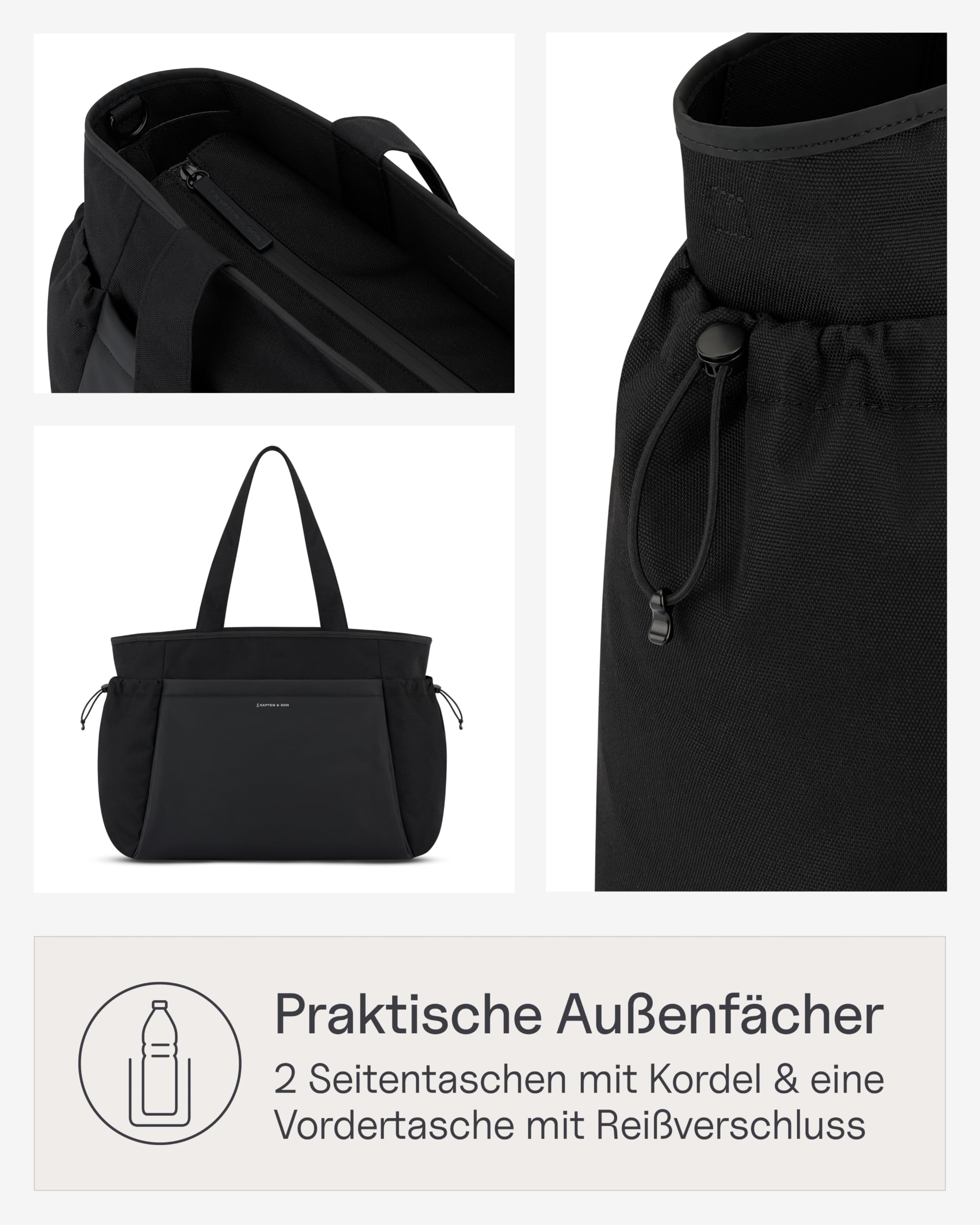 Kapten & Son Shopper Hellvi Diaper Set 25 L Wickeltasche mit Kinderwagen- und Kofferbefestigung inklusive Kulturtasche, Wickelunterlage & isolierter Flaschenhalter