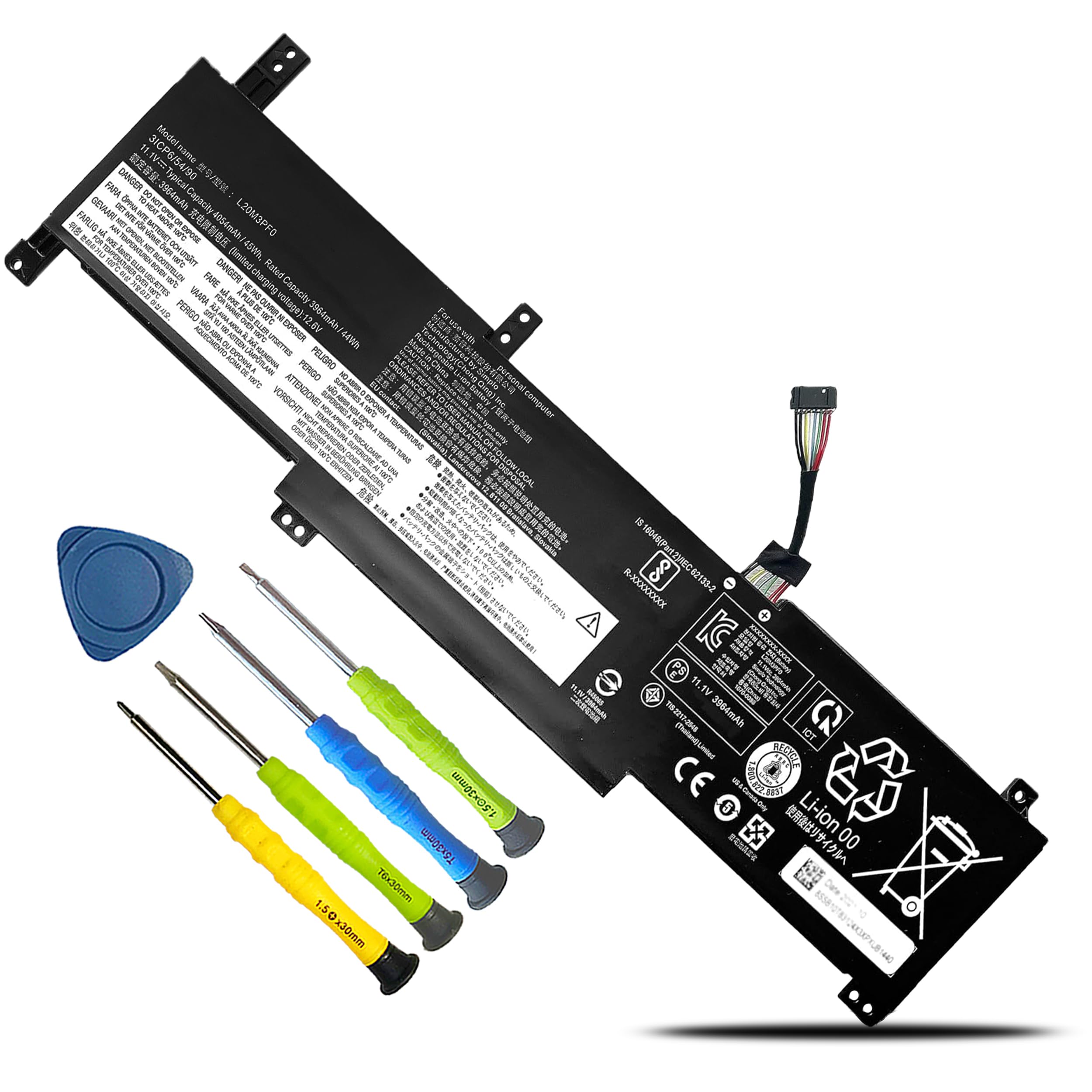 Amazon.com: L20M3PF0 L20L3PF0 L20C3PF0 Laptop Battery Replacement
