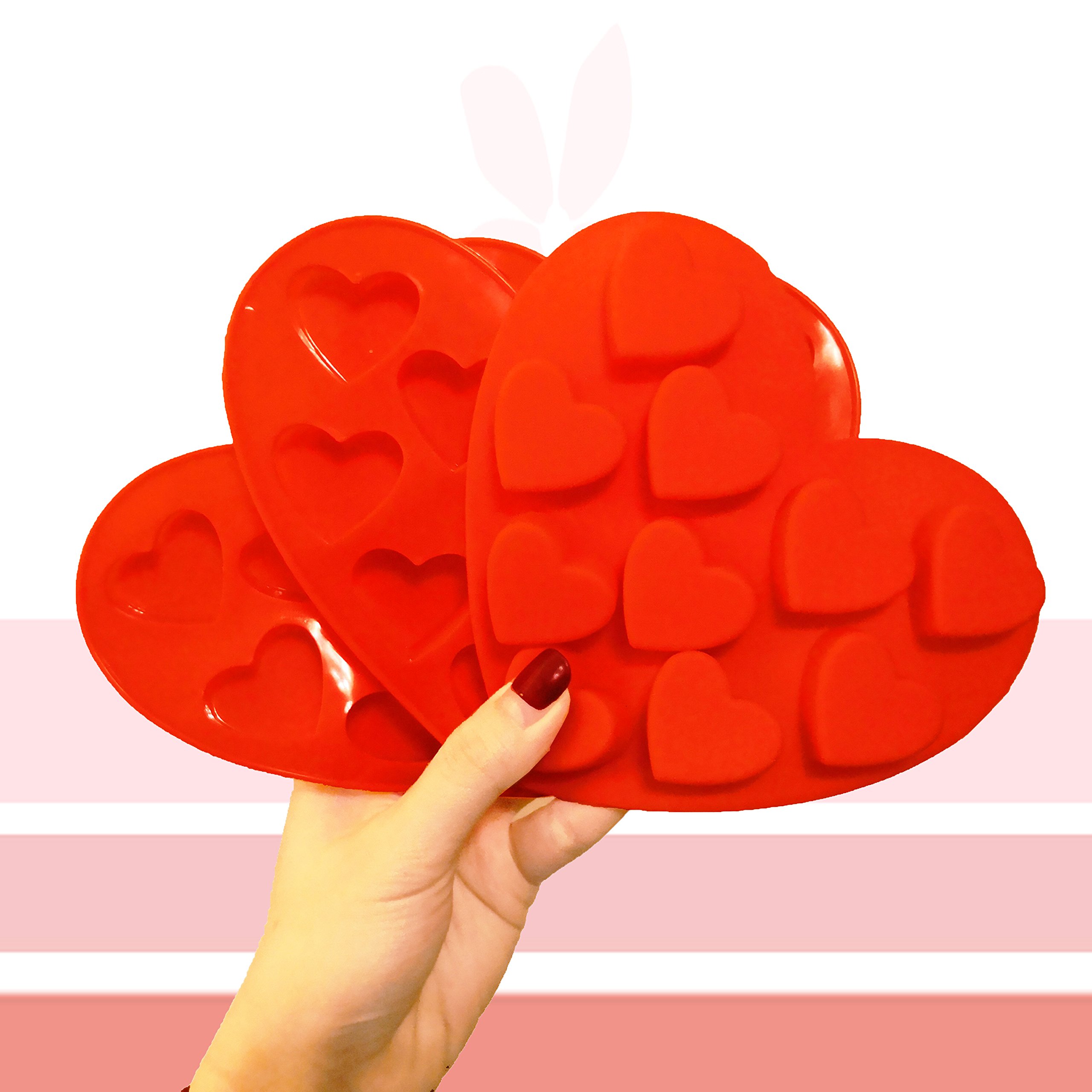 Stampo Per Cioccolatini A Cuore In Silicone - Per San Valentino, Senza BPA, Riutilizzabile - Foto 5