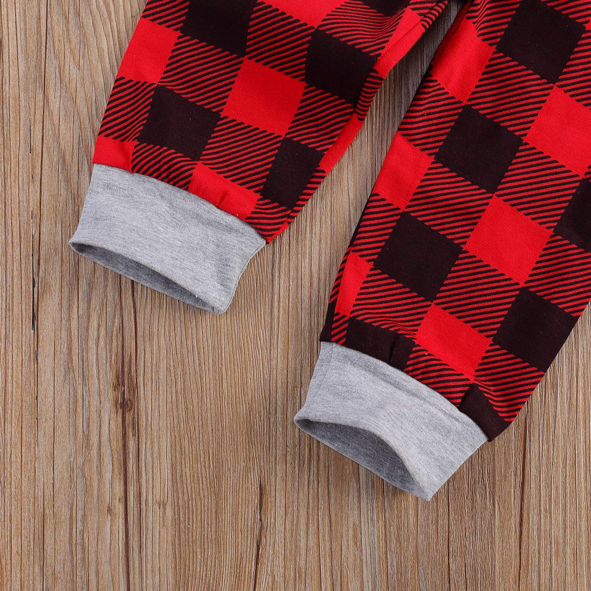 Sudadera de algodón a cuadros de manga larga para bebé, niño y niña, conjunto de dos piezas, ropa de otoño e invierno