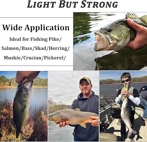 Miniatura 6 de JSHANMEI 150 anzuelos de pesca con 2 púas de cebo, ganchos circulares desplazados, ganchos de pesca de tamaño surtido, caja de aparejos, para agua