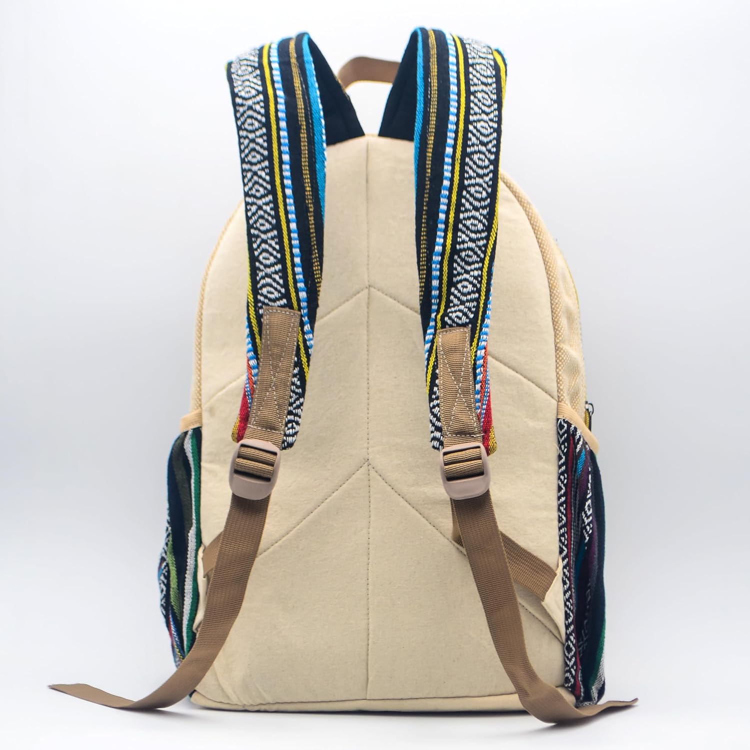 Anitya Himalayan Hemp Backpack, Rope Lace Boho Daypack, Handmade in Nepal image 4