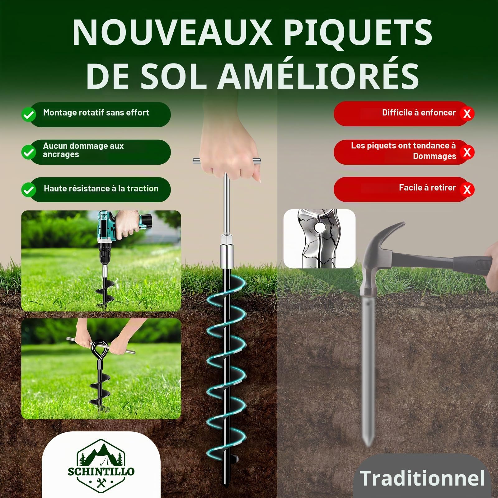 Sangles Anti-tempête pour Auvents, Sangle D'arrimage pour Auvents
