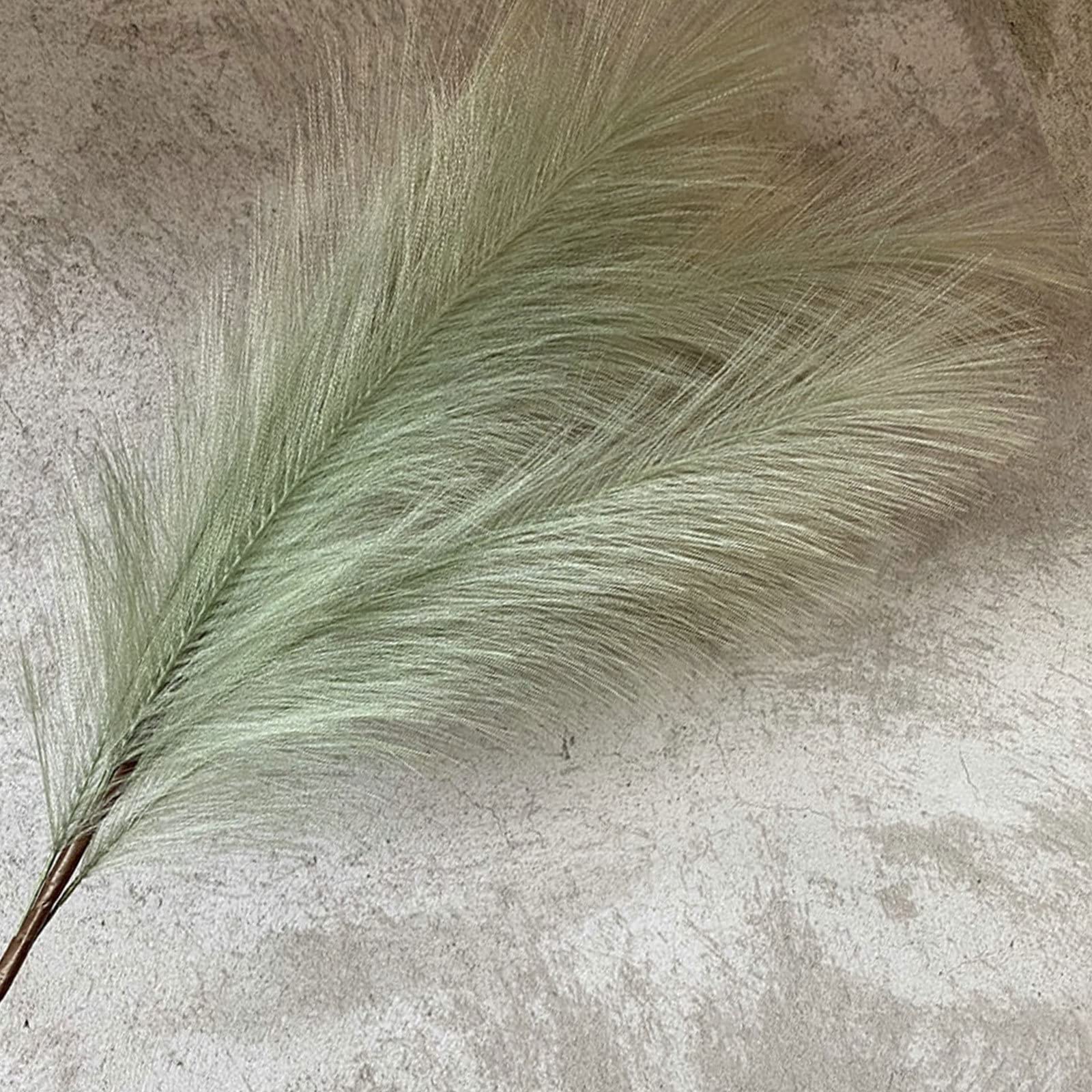 6 Pezzi Pampas Grass Decor Tall 33" - Piume finte Erba Artificiale della Pampa Pompe Floreali Grande Erba pomposa per riempitivi di vasi, Decorazione di Nozze per la casa Boho,Green