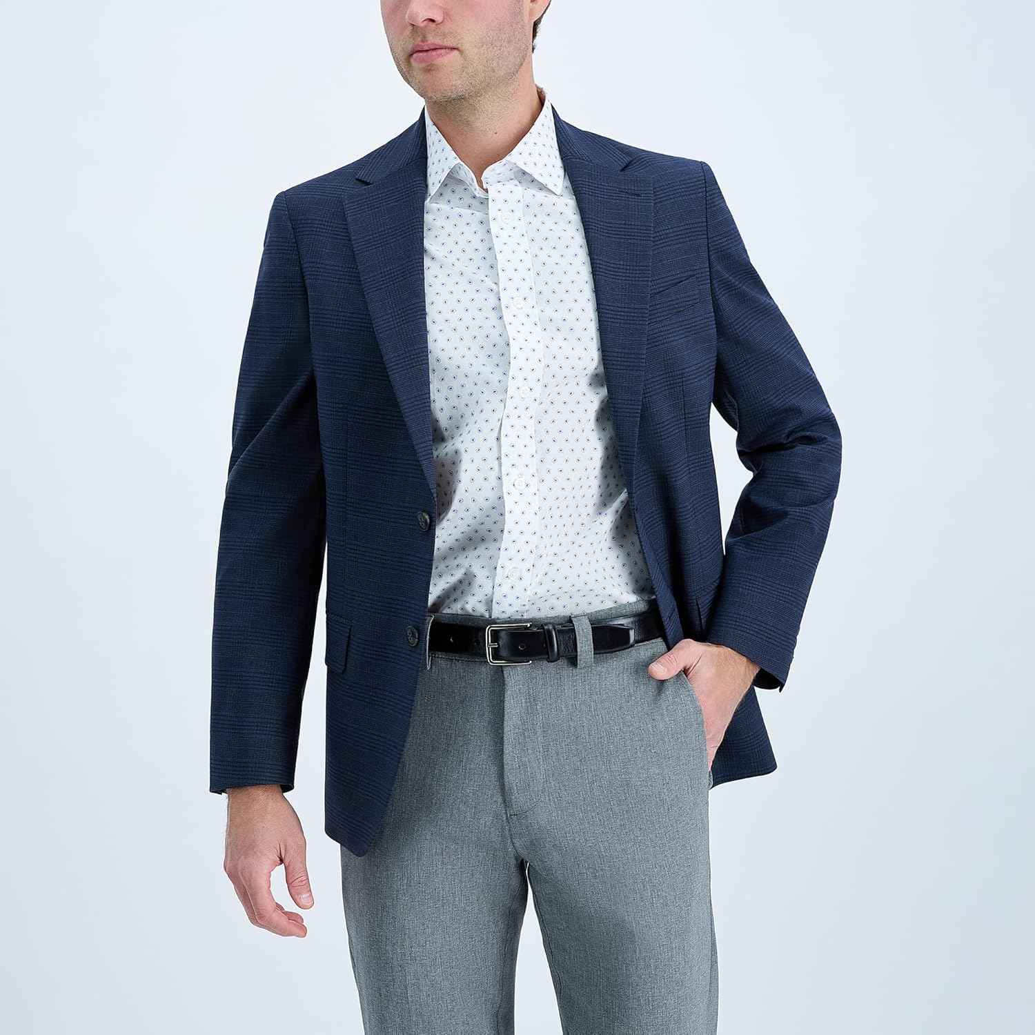 Haggar mens Leather Dress Belt for Suits and Pants - Classic, Formal, Business, Work - Image 6