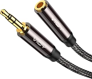 VIOY Headphone Extension Cable 6 FT, 3.5mm Male to Female Braided Aux Cord