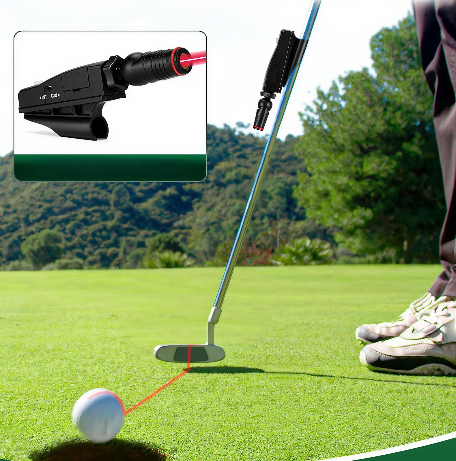 TP17 laserowa głowica do puttera golfowego 360° z regulacją kąta
