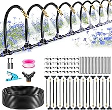 Gardena Irrigation System, 20 m Watering System with Mist Function, Automatic Spray Mist Cooling and Irrigation Kit for Garden, Greenhouse, Patio, Balcony