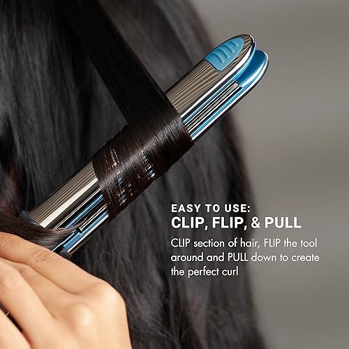Miniatura 3 de Nano Titanium Prima Ionic Hair Straightener - Plancha plana profesional y rizador en uno para estilistas, herramienta de peinado profesional