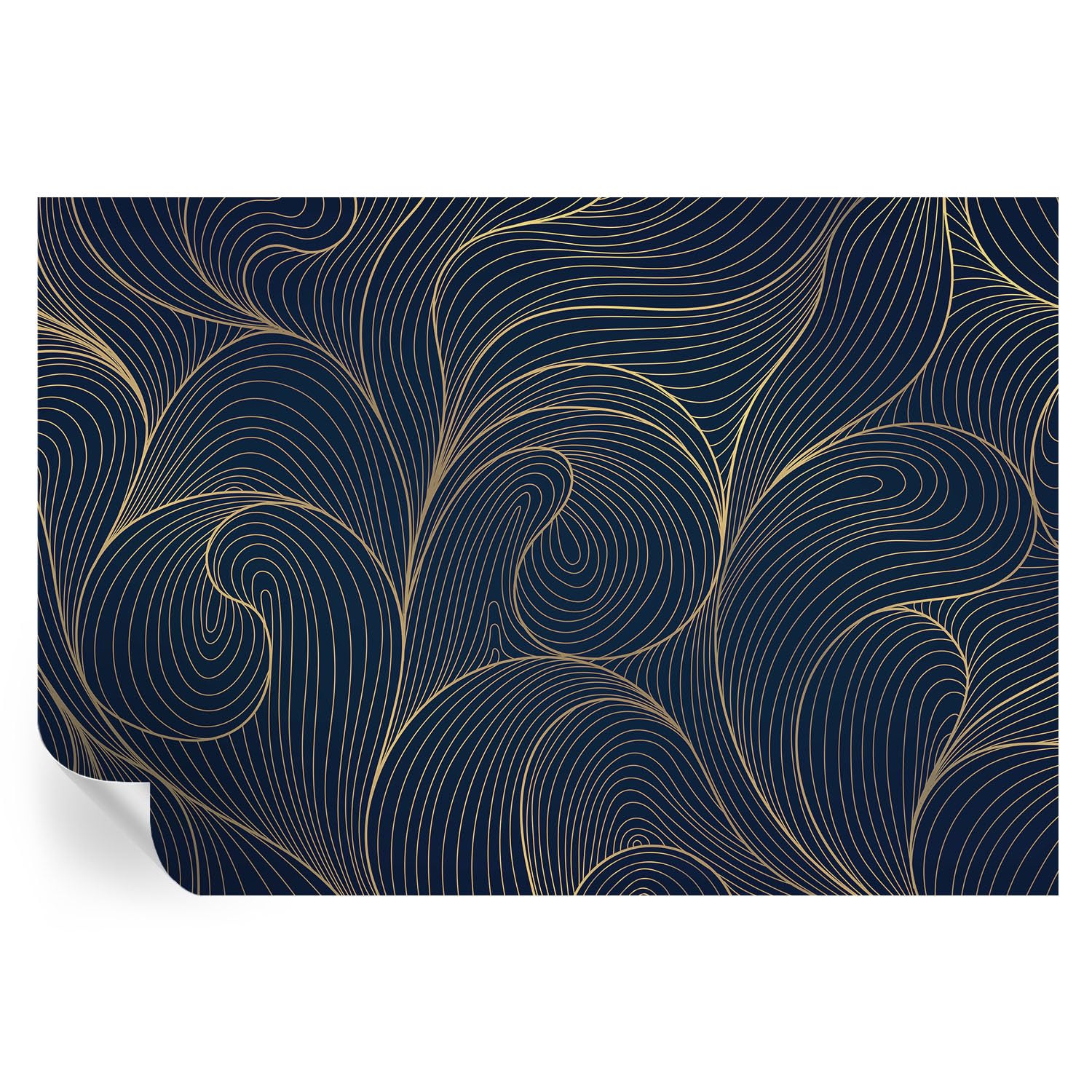 Papel pintado autoadhesivo para transformar tu habitación en un oasis de calma con ondas