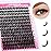 Lash Clusters 280pcs 80D 10-18mm Cluster Lashes Mixed Tray 3D Effect Volume Individual Lashes Cluster Eyelash Extensions Fluffy Soft D Curl DIY Lash Extension Kit at Home (80D-0.07-D,10-18mm)
