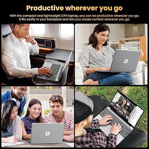 Miniatura 8 de jumper Ordenador portátil, 12 GB RAM 640 GB ROM, Office 365-1 año 5205U procesador, computadora de 15.6 pulgadas, pantalla FHD IPS, batería de 38