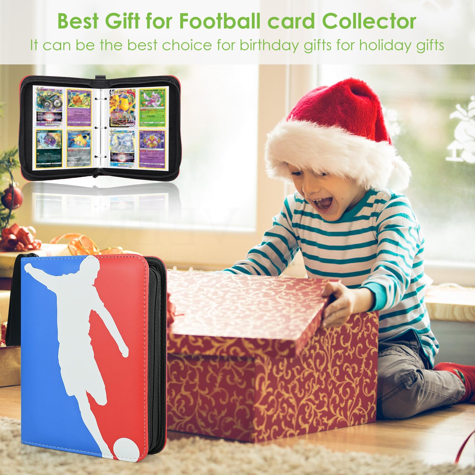 Álbum Para Tarjetas De Fútbol Con 400 Bolsillos - Organiza Y Protege Tu Colección
